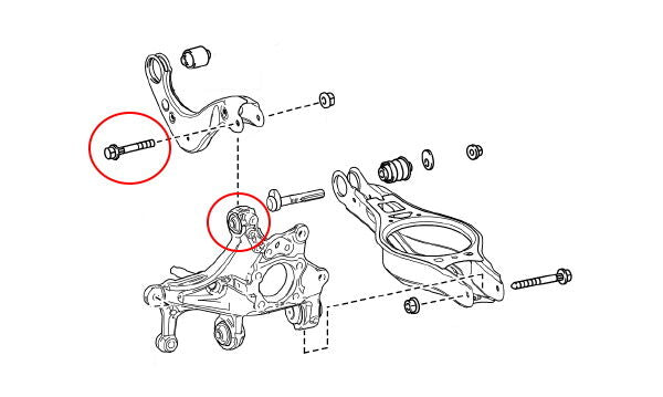 Powerflex Yaris GR - PowerAlign Rear Upper Arm Outer Camber Bolt Kit (12mm x 70mm)