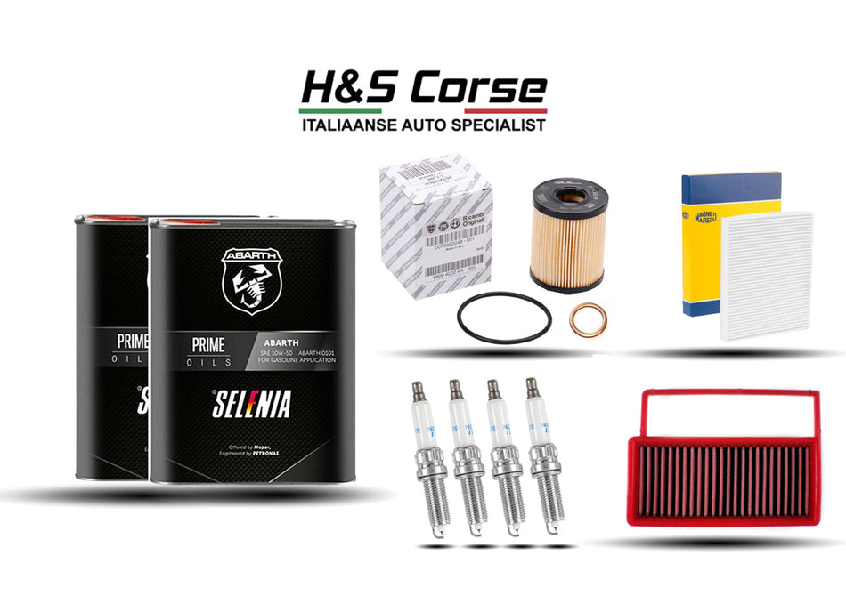 Beurtpakket "Groot" met BMC Sport inleg filter - Abarth 500/595/695